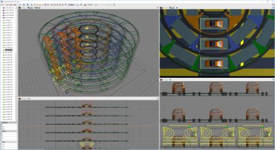 Scene preparation in 3D editor - spatial models of real devices, machines and buildings are clearer and clearer in some applications than area diagrams