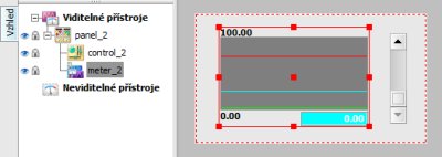 Pstroje meter a control zaregistrovan vpstroji panel