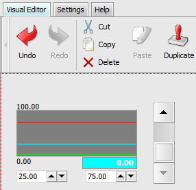 Application after the change of the mode and the content of the instrument meter